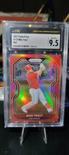 2021 Panini Prizm Tier II Red Prizm Mike Trout #173 Los Angeles Angels CSG 9.5