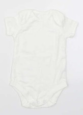 TU Baby wei&szlig;er Baumwollmischung Strampler Gr&ouml;&szlig;e 6-9 Monate