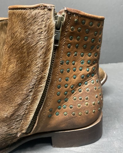 Marco Deli Men’s Boots EU 42 USA 9 Brown Zip Ankle Boots - Picture 5 of 23