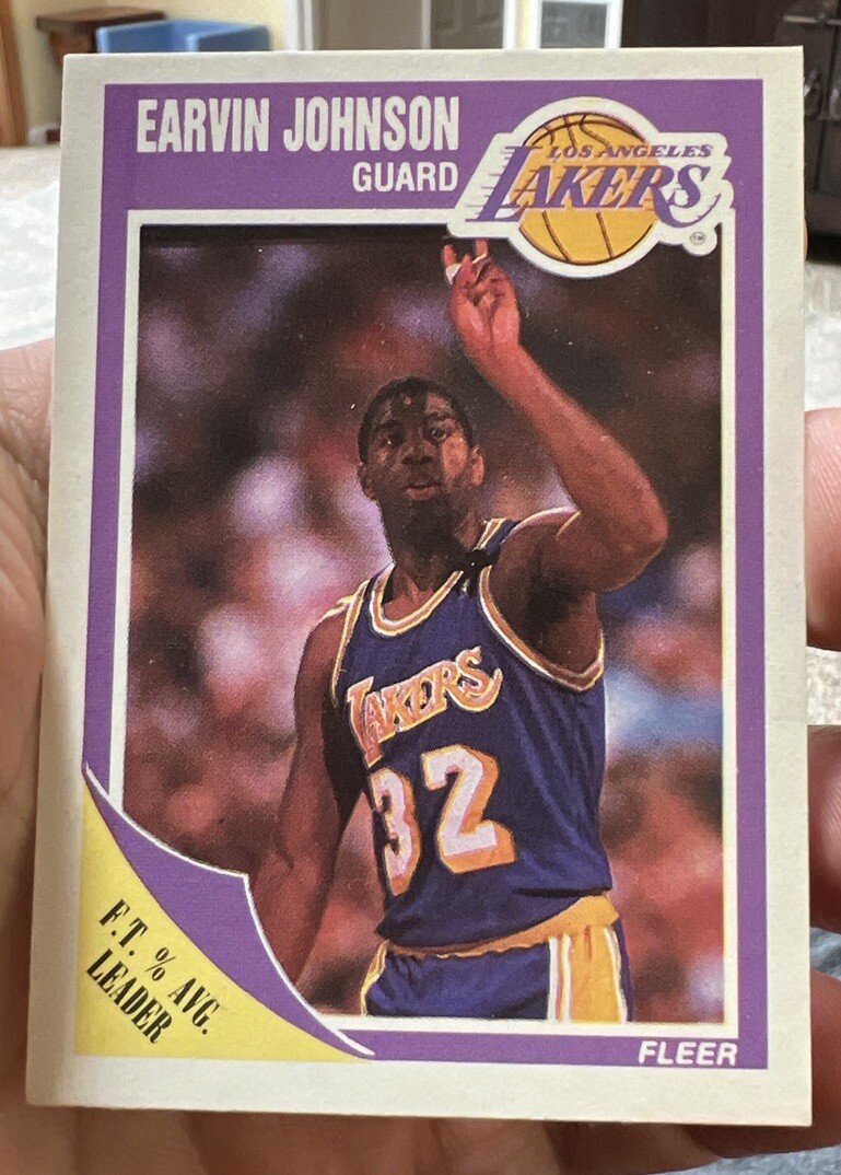1989-90 Fleer Earvin Johnson Los Angeles Lakers #77