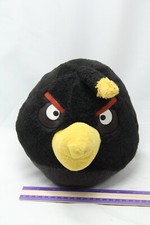 Angry Birds 6" Black Bomb Plush Toy Stuffed Animal 2010 Commonwealth