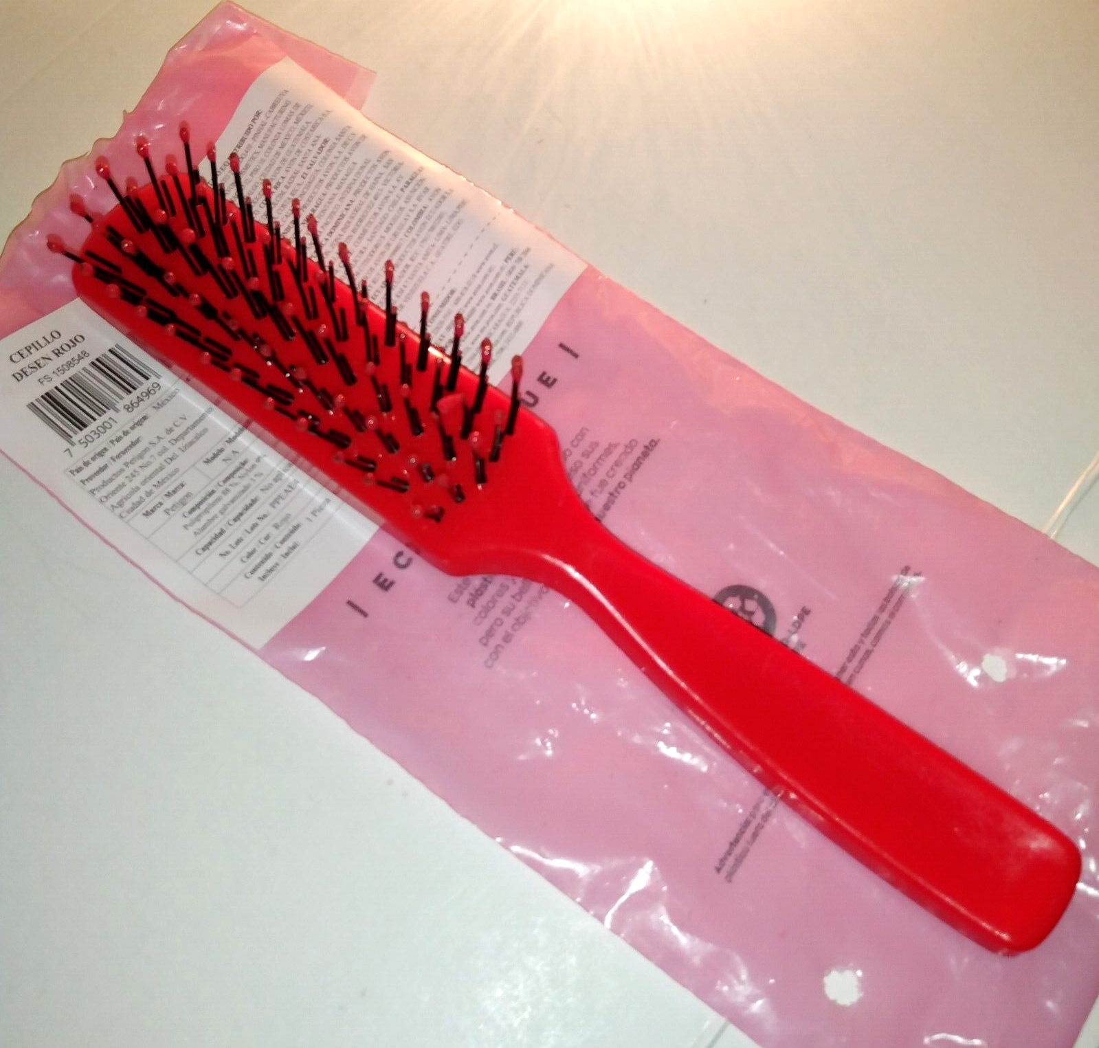 Avon Red Hair Detangler Brush 8