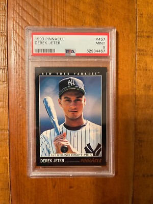 1993 Derek Jeter Pinnacle Rookie Card #457 PSA Mint 9 | eBay