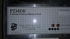 PD408-DMX-120 4x960 Watt 120V 60hz dimmers, tungsten 32 amp Made in USA 4 circ