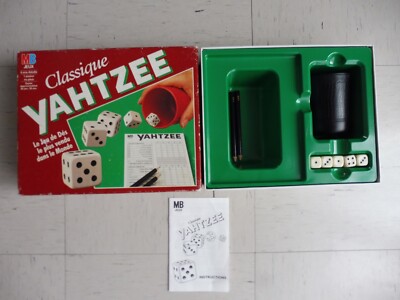 Jeu De Société Yahtzee MB - Version Complète D'occasion