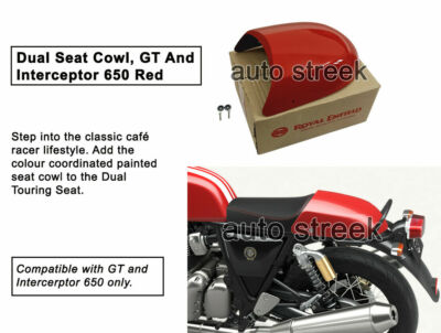 Royal Enfield GT & Interceptor 650 Touring Doppelsitz Rote Motorhaube