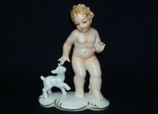 Chłopiec z jagnięciną z lat 1935-1948 bawarskiej manufaktury Nowy Tettau 