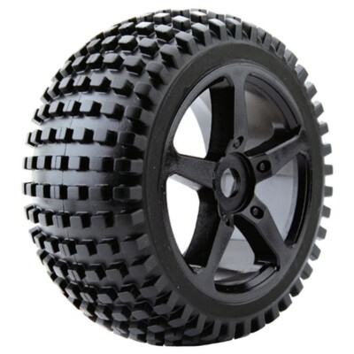Fastrax 1:8 Truggy Rock MTD On 5-Speichen schwarz 0 Offset (PR) FAST1094B-0