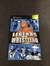 Legends wrestling Xbox Manual Only