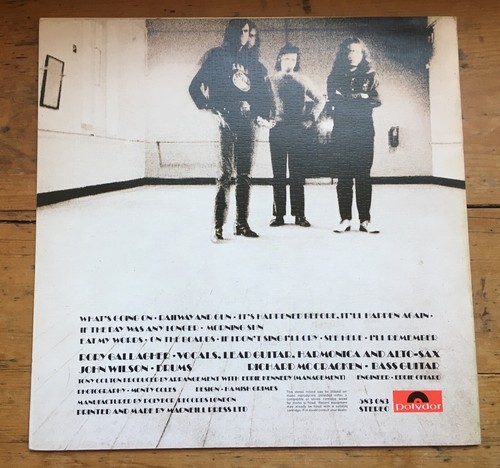 TASTE ON THE BOARDS LP 1970 UK POLYDOR 1ST A1B1 RORY GALLAGHER PSYCH SUPERB COPY - Picture 10 of 10