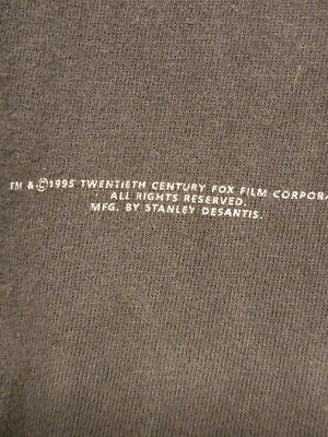 X Files Vintage 90s Stanley DeSantis Movie TV Fox Promo T Shirt