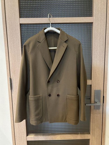 AURALEE LIGHT MELTON DOUBLEBREASTED COAT Auralee light melton