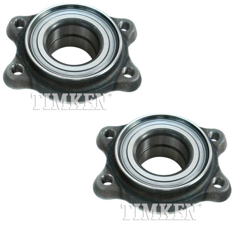 Timken Set of 2 Rear Wheel Bearing Assemblies For Audi R8 S6 VW Phaeton AWD