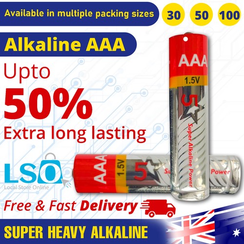 AA & AAA Super Heavy Alkaline Batteries Long Life Battery Multi-Pack - Picture 10 of 14