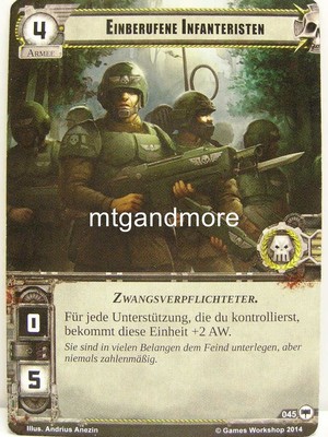 Warhammer 40000 Conquest LCG - Einberufene Infanteristen  #045 - Base Set dt.