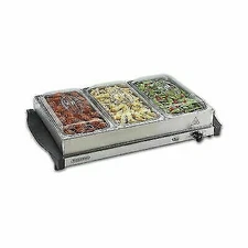 Proctor Silex Triple Buffet Server & Food Warmer, Adjustable Heat, for Parties