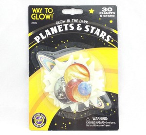 Glow In The Dark Stars Planets Wall Ceiling Way To Glow 30 Pack