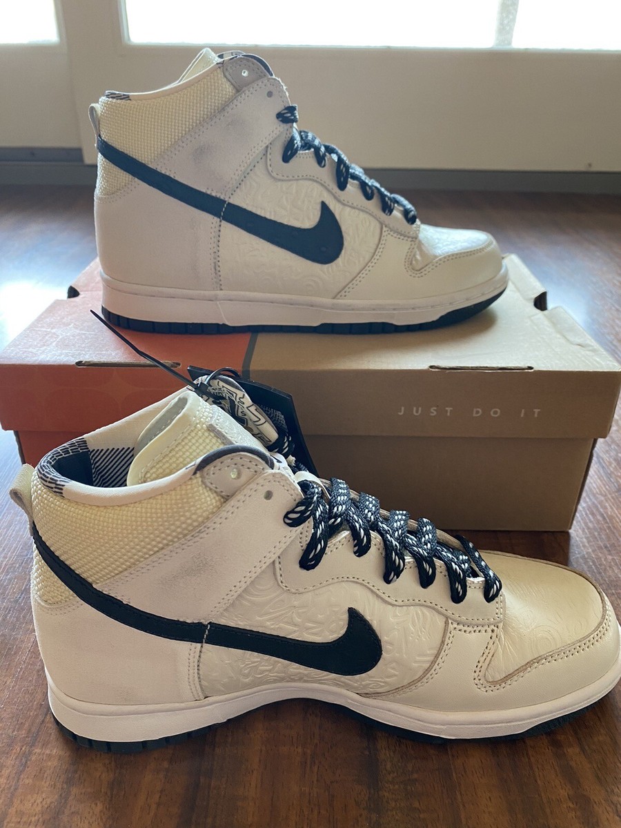 希少 NIKE × STUSSY 315593 DUNK HIGH スニーカー Nike x Stussy Dunk High 'World Tour Tokyo' 315593-101