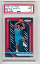 DEVONTE GRAHAM 2018-19 PANINI PRIZM RED PRIZM ROOKIE RC #117/299 PSA 9 MINT