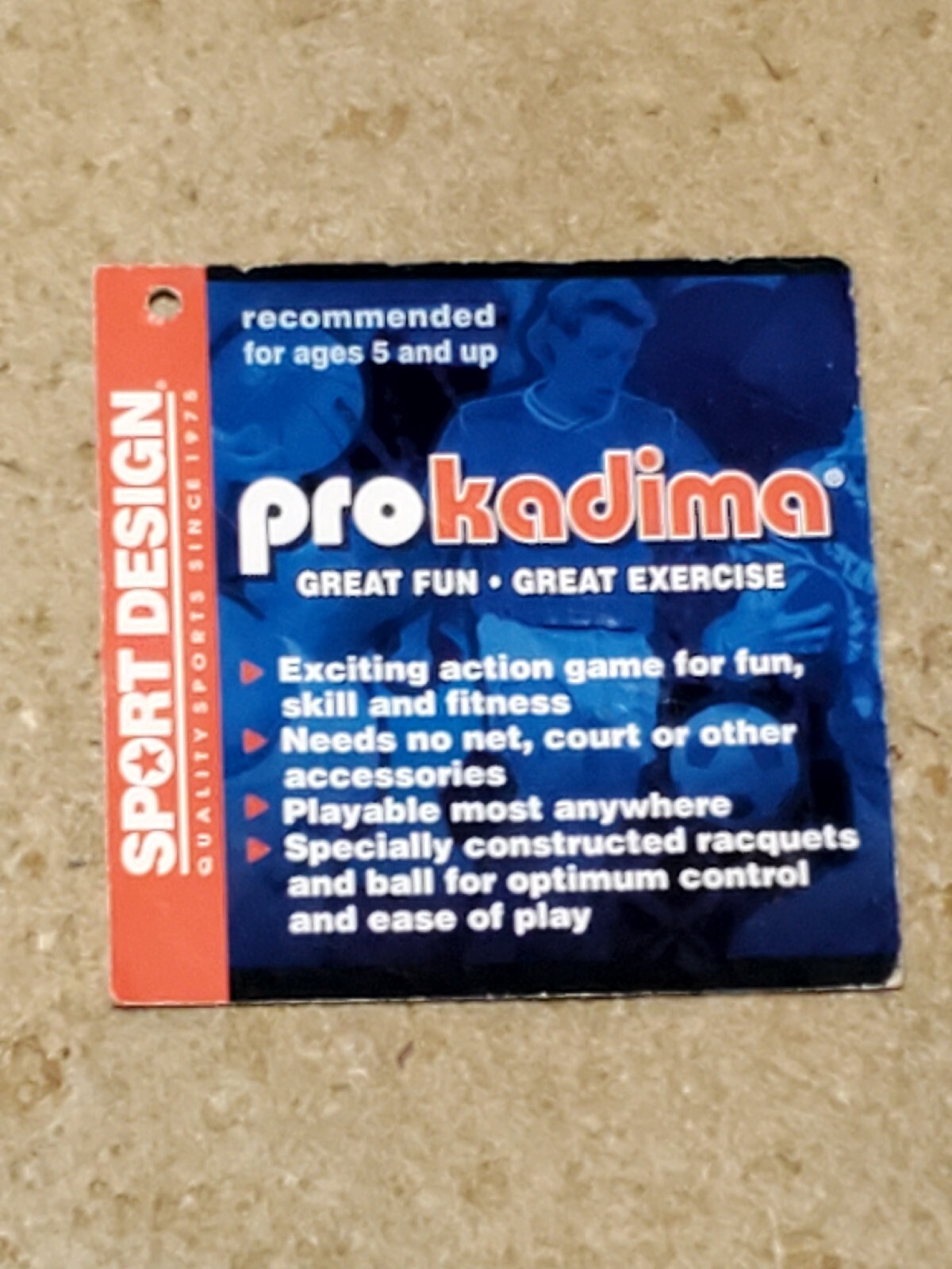 NEW! Pro Kadima Paddleball Beach Set Classic 2 Paddle Game Set with