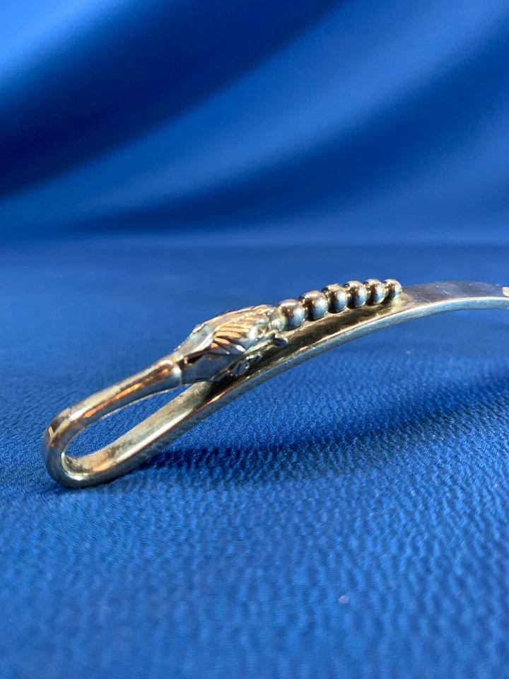 SANBORNS PLATA ESTERLINA MEXICANA ARTESANAL SALSA CUCHARÓN FLOR BROTE Y BOLAS Foto 3 de 4