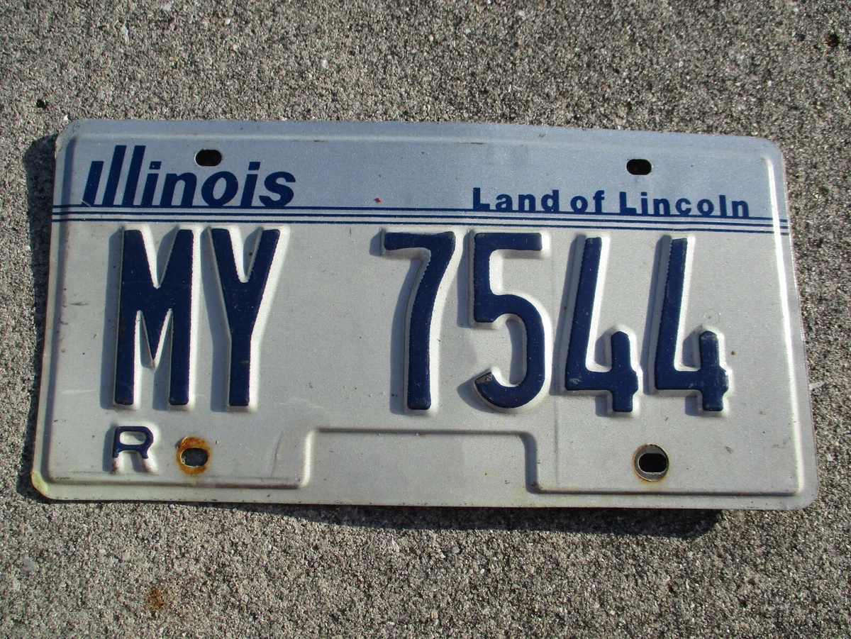 Illinois Replacement license plate MY 7544 eBay