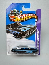 🔥2013 Hot Wheels #214 HW Showroom-Heat Fleet '69 CHEVELLE SS 396 Black Variant