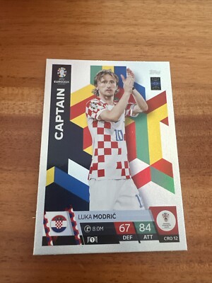 Topps Euro 2024 Sticker CRO 2 LUKA MODRIC FOIL RAR (Neu und originalverpackt) in für CHF 10