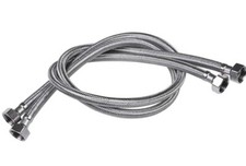 Pair Of Faucet 32  Line Connector Braided Stainless1/2 I.P. Female Thread to 1/2