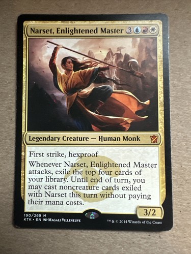 Narset Enlightened Master X1 Khans Of Tarkir Ex Condition See Pics Front Back