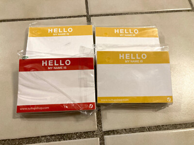 Hello My Name Is - 50x4 Qualitätsaufkleber