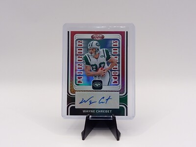 2024 Panini Certified Wayne Chrebet Red Mirror Auto /35