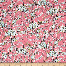 BTY RJR Serene Spring FIRST FLOURISH Met. Print 100 Cotton Quilt Fabric YARD