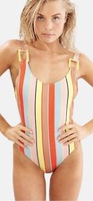 Solid  Stripe Stella Swimsuit In Cabana Stripe Size XS RRP 235