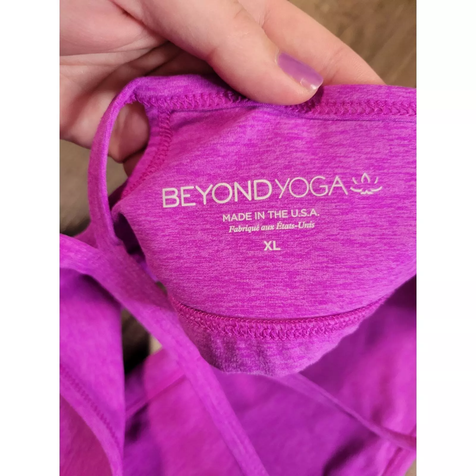 beyond-yoga spacedye slim racerback heather tank-bra