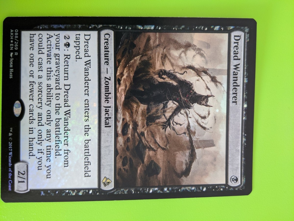 Dread Wanderer 1x FOIL AKH MTG Amonkhet Rare MINT black Dread Wanderer 1x FOIL AKH MTG Amonkhet Rare MINT black
