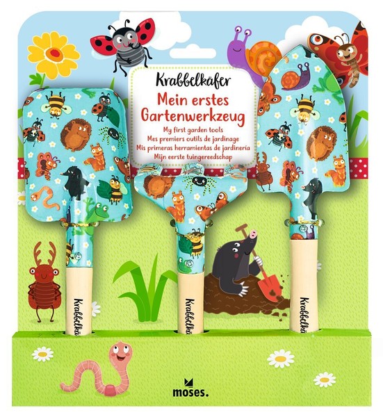Mariquitas mi Primer Herramientas de Jardín,3-teiliges Juego Jardín para Niño