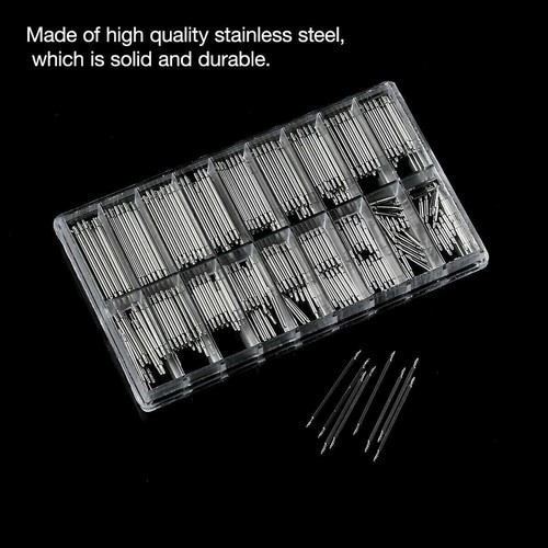 360Pcs Watch Pins Spring Bars Band Strap Link Remover Set Repair Kit Stainless - Picture 10 of 12
