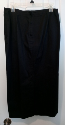 Vintage David Brooks Women's Long Black Cotton Skirt Size 12 Great Condition - Picture 2 of 12