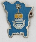 Penang Island Crest Metal Badge, Pin, Vintage, Malaysia, Bersatu dan Setia