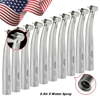 1-10pcs SANDENT Dental Fiber Optic High Speed Handpiece /LED Coupling fit KAV