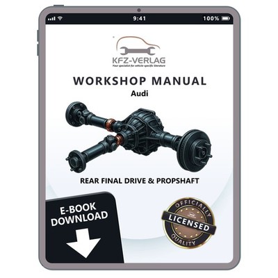 Audi A8 Avant 4E 2002-2010 propshaft rear final drive 0AR repair workshop pdf