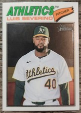 2026 Topps Heritage Luis Severino - Chrome #208 Athletics