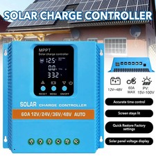 60A 80A 100A MPPT Solar Regler 12V 24V 36V 48V Solar Laderegler Controller + LCD