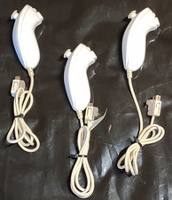 Official Wii Nunchuck White Remote Nintendo   Wii U OEM Controller RVL-004