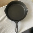 Vintage Griswold #8 Cast Iron Skillet  Small Block Logo Frying Double Spout 704D