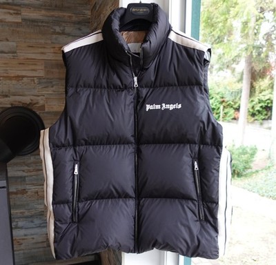 MONCLER X PALM ANGELS JACKET 6 rodman logo down vest gilet xl 2xl xxl black