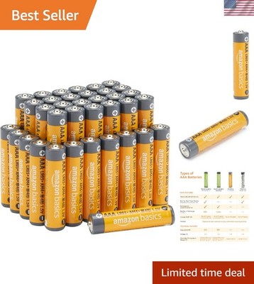 High-Performance AAA Batteries, 36-Count, 1.5V - Ideal for Gadgets, 10- Life