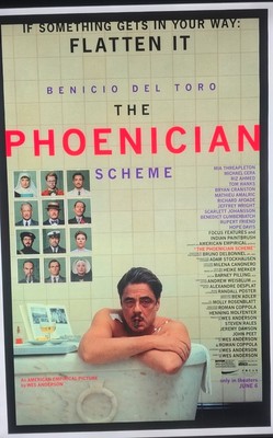 The Phoenician Scheme - original DS movie poster 27x40 D/S 2025 Wes Anderson