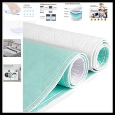 Waterproof Bed Pads Incontinence Washable Reusable Bedwetting Mattress Protec...